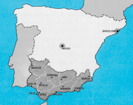 Spaniens flamenco-provinser